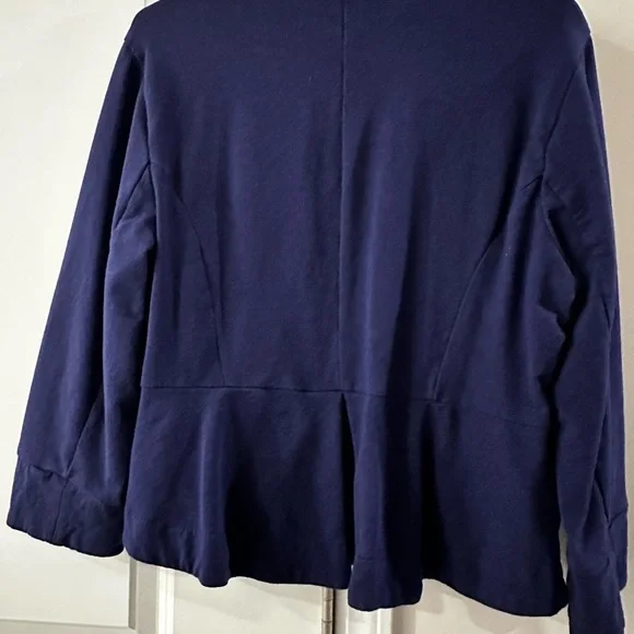 Navy Ruffle Jacket - Picture 5 of 8